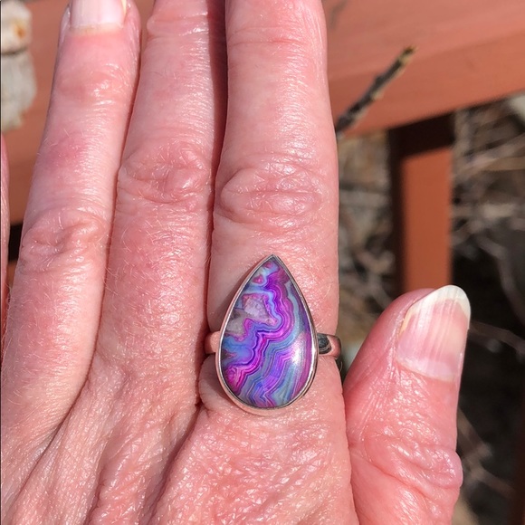 BOUTIQUE MEXICAN LAGUNA LACE 925 SILVER RING, 8.5 - Picture 6 of 8